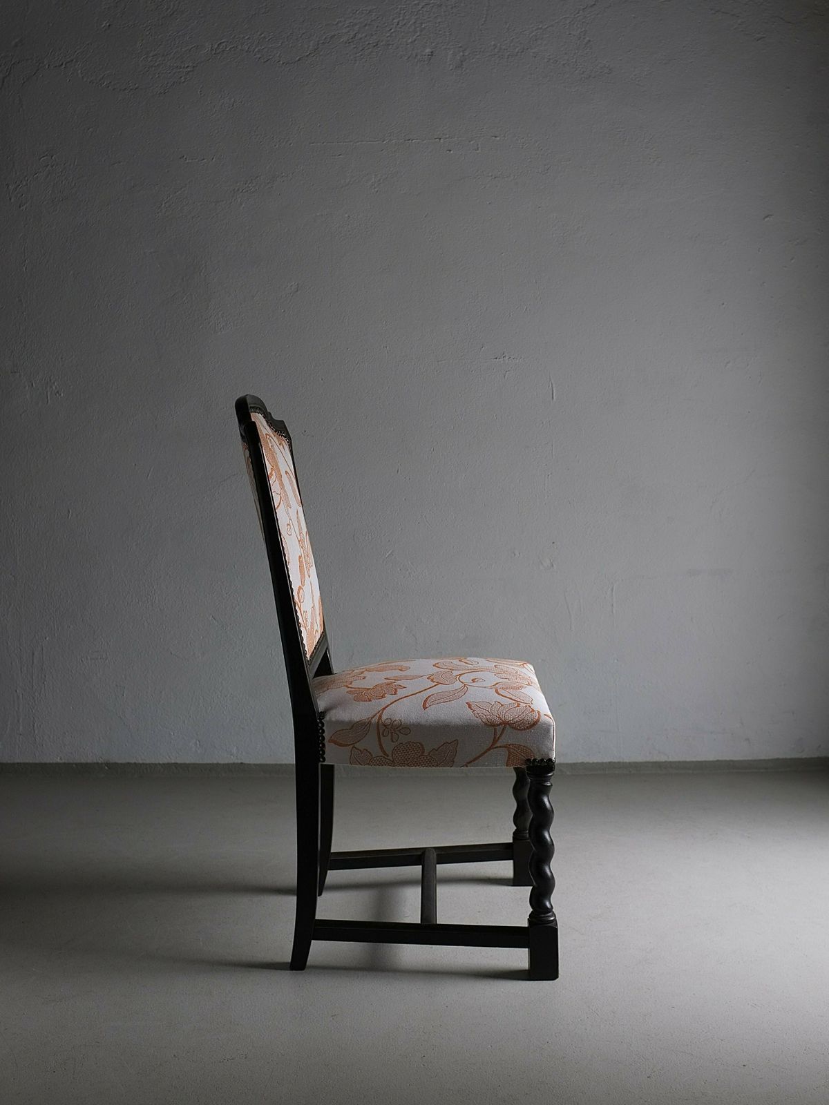2 Oak Chairs | Barley Twist Legs | Sweden | 1920s photo vinterior