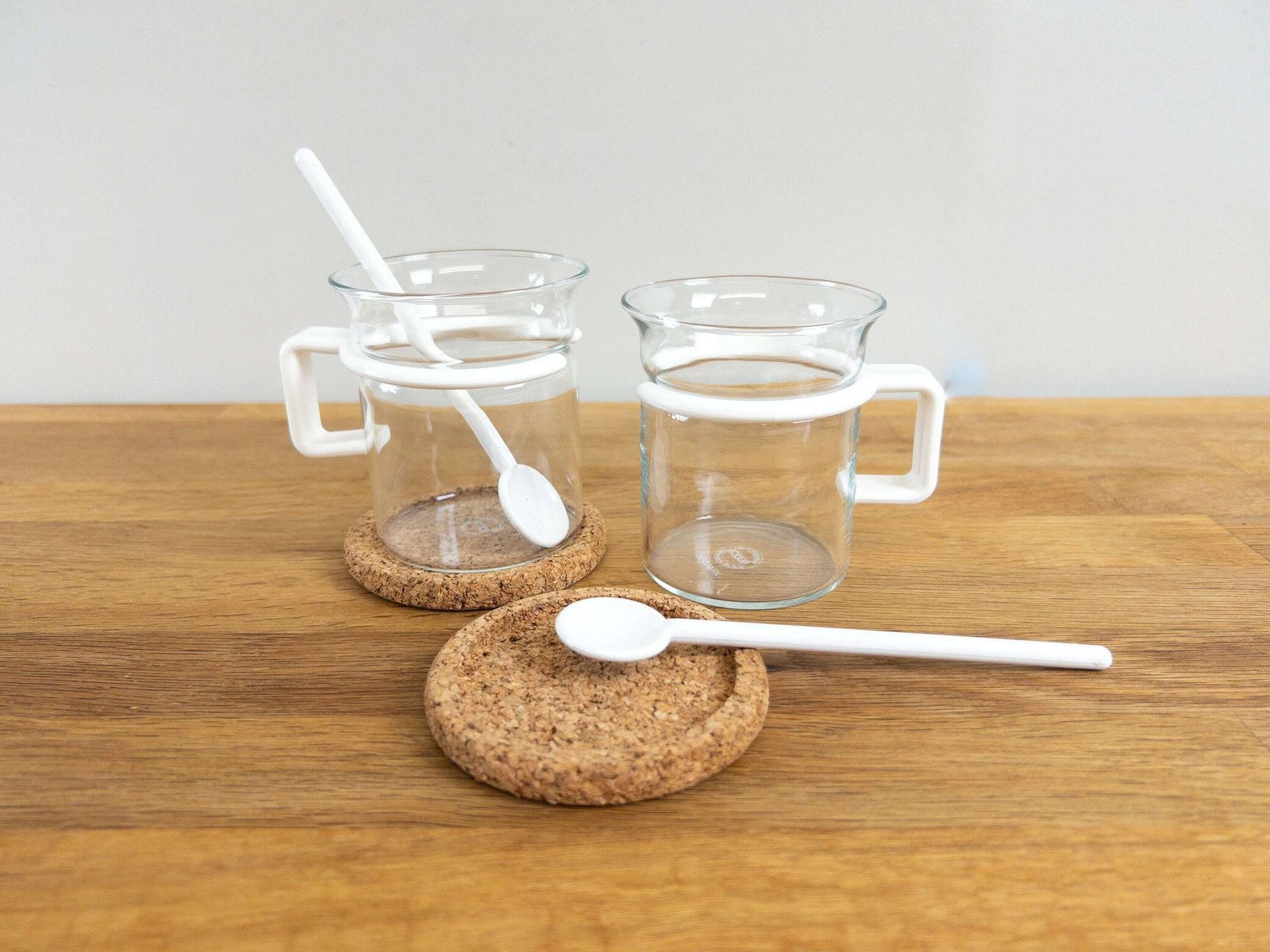 Vintage Bodum Coffee Press Picard With Coasters, Tea Cups And Spoons In White   Complete French Press Set With 6 Cups   Made In Denmark photo vintage