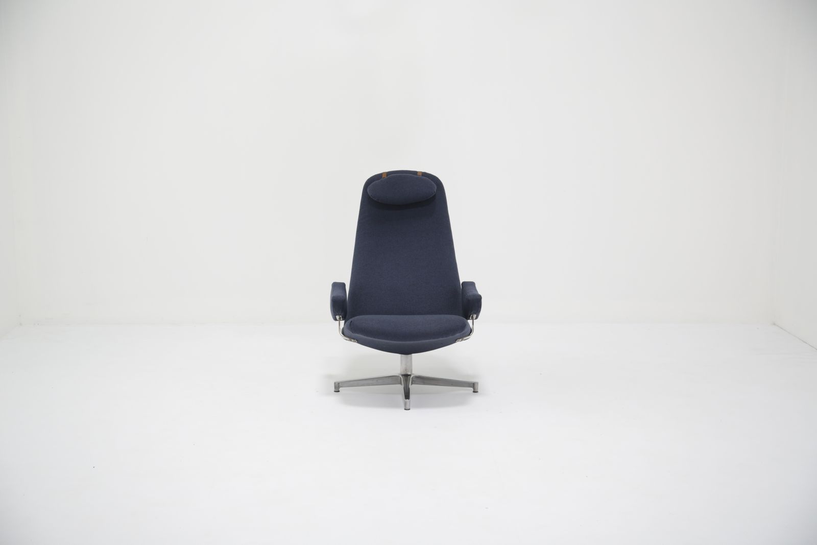 Beklede Draaibare Lounge Fauteuil "Contourette Roto" Van Alf Svensson Voor Dux, Zweden, Jaren 1960. photo 1295.0