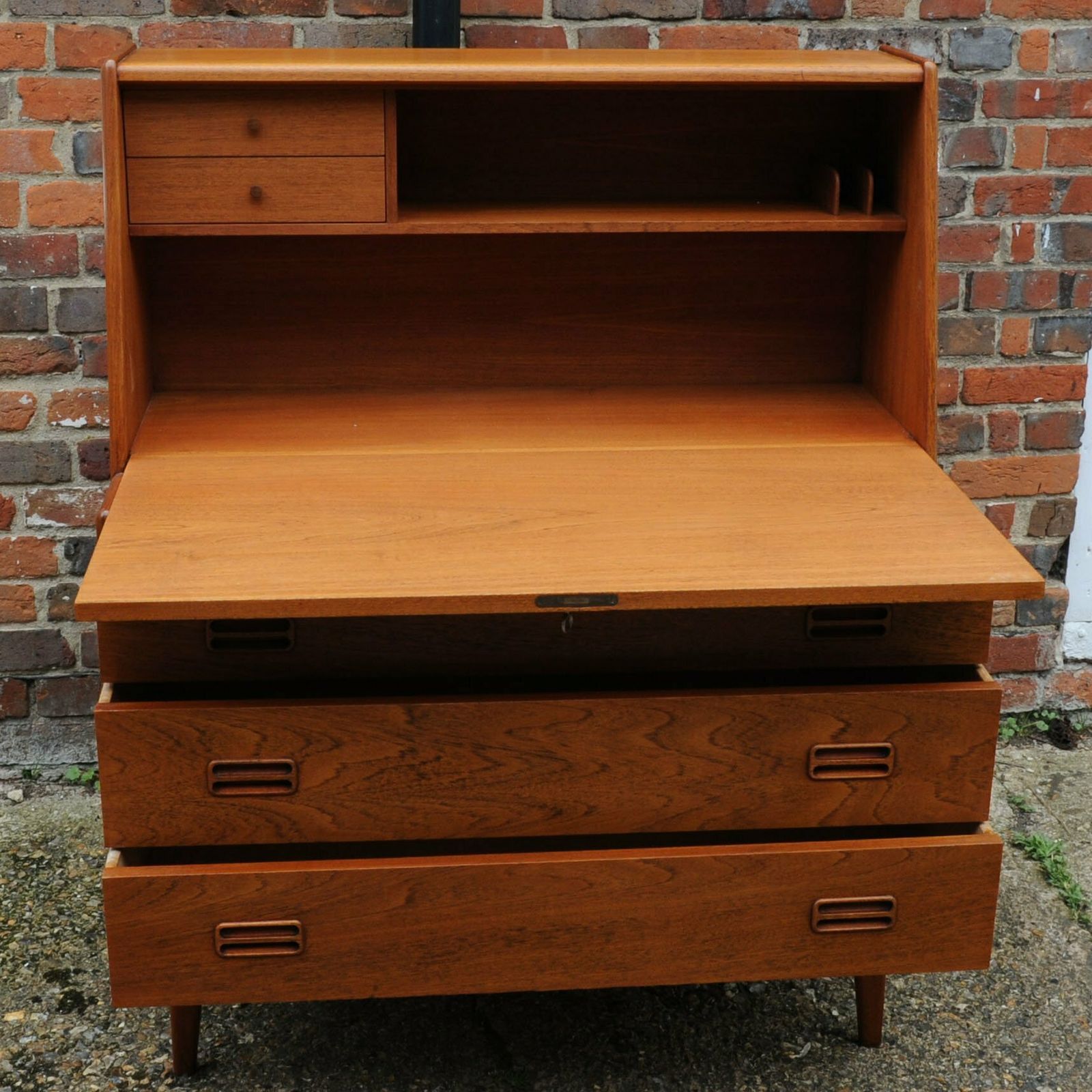 Vintage Danish Bureau/ Desk By Arne Hovmand Olsen For Mogens Kold, 1960s photo Furniture