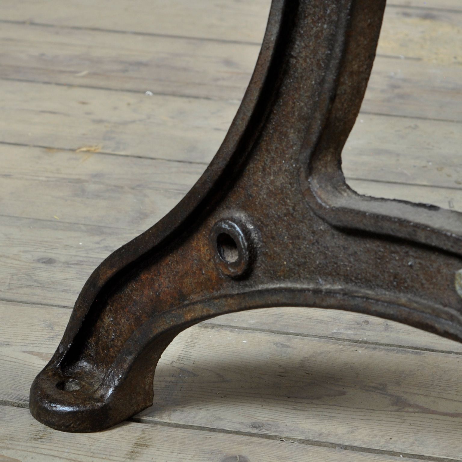 Industrial Table With An Old Pine Top photo furniture