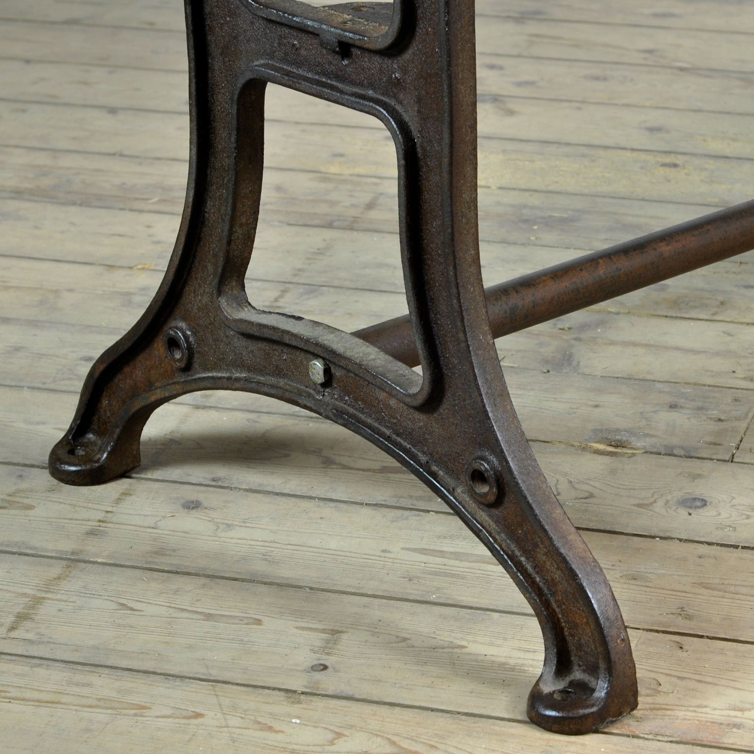 photo furniture Industrial Table With An Old Pine Top