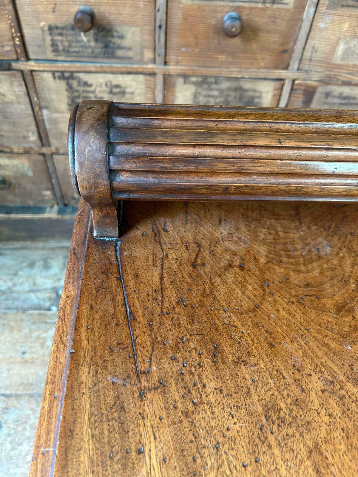 Furniture William Lv Mahogany Hall Bench In The Manner Of Gillows photo