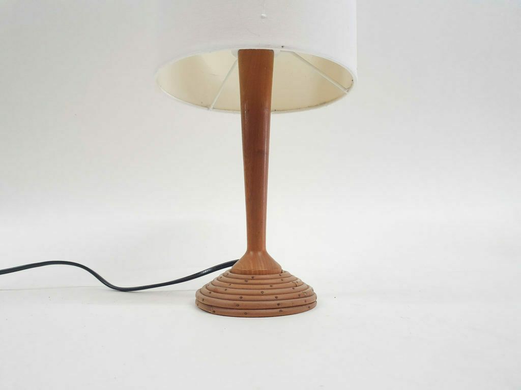 Vintage Kleine Bamboe Tafellamp, Ca. Jaren 1960 photo Verlichting