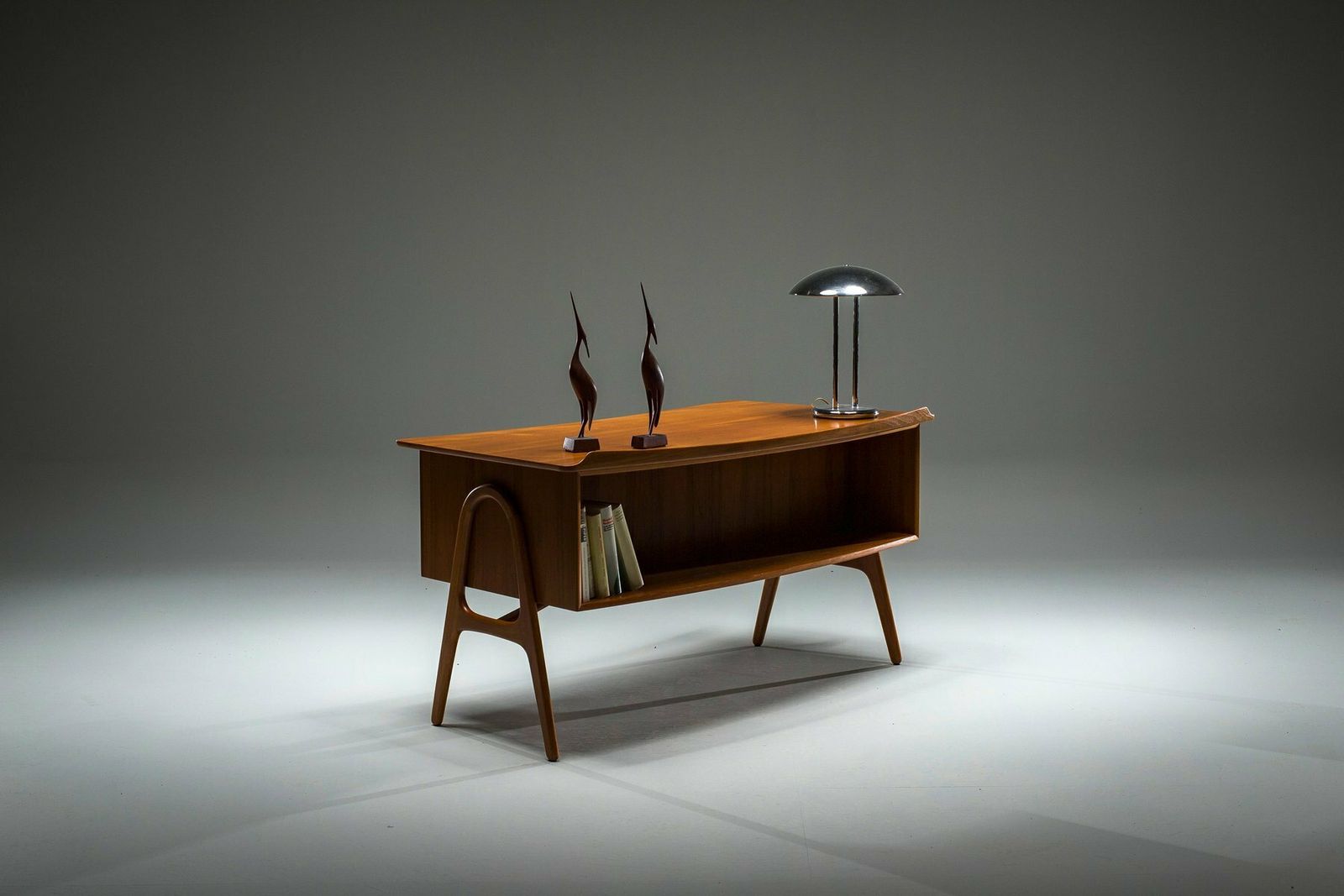 photo buy Danish Mid Century Teak Desk By Svend åge Madsen For Sigurd Hansen, 1950s