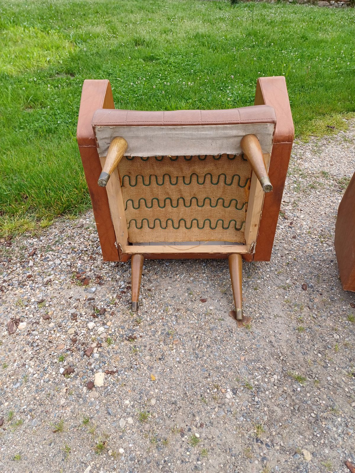 Pair Of Vintage Skai Brown Armchairs photo furniture