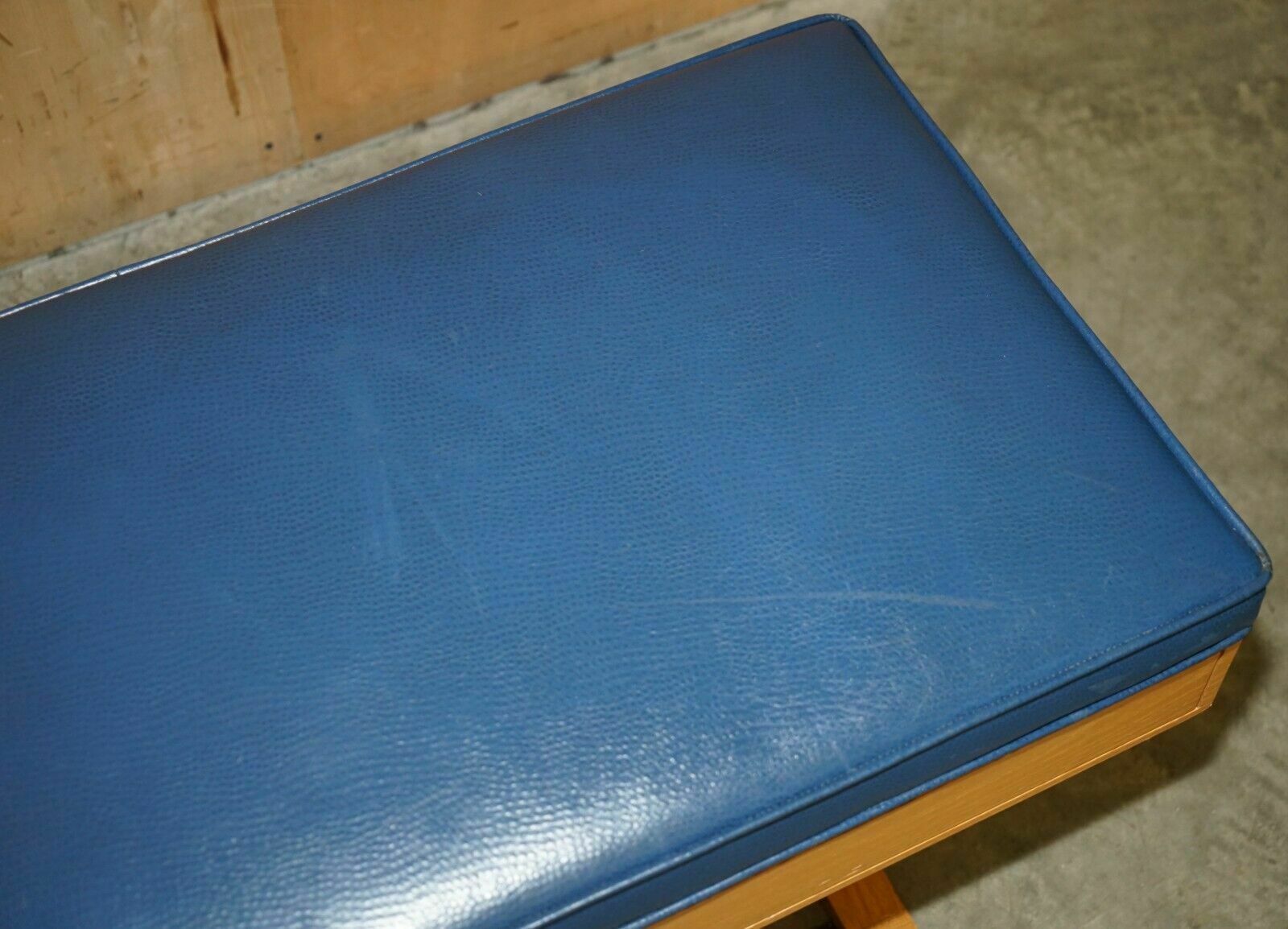 Exquisite David Linley Ostrich Leather Satinwood Hall Bench Seat Luggage Rack photo 2750.0