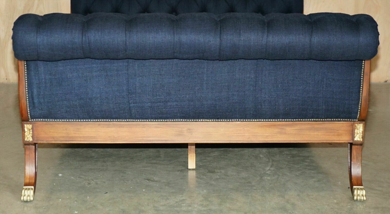 Exquisite Limited Edition Ralph Lauren Rue Royale Chesterfield Tufted Sleigh Bed photo 12000.0