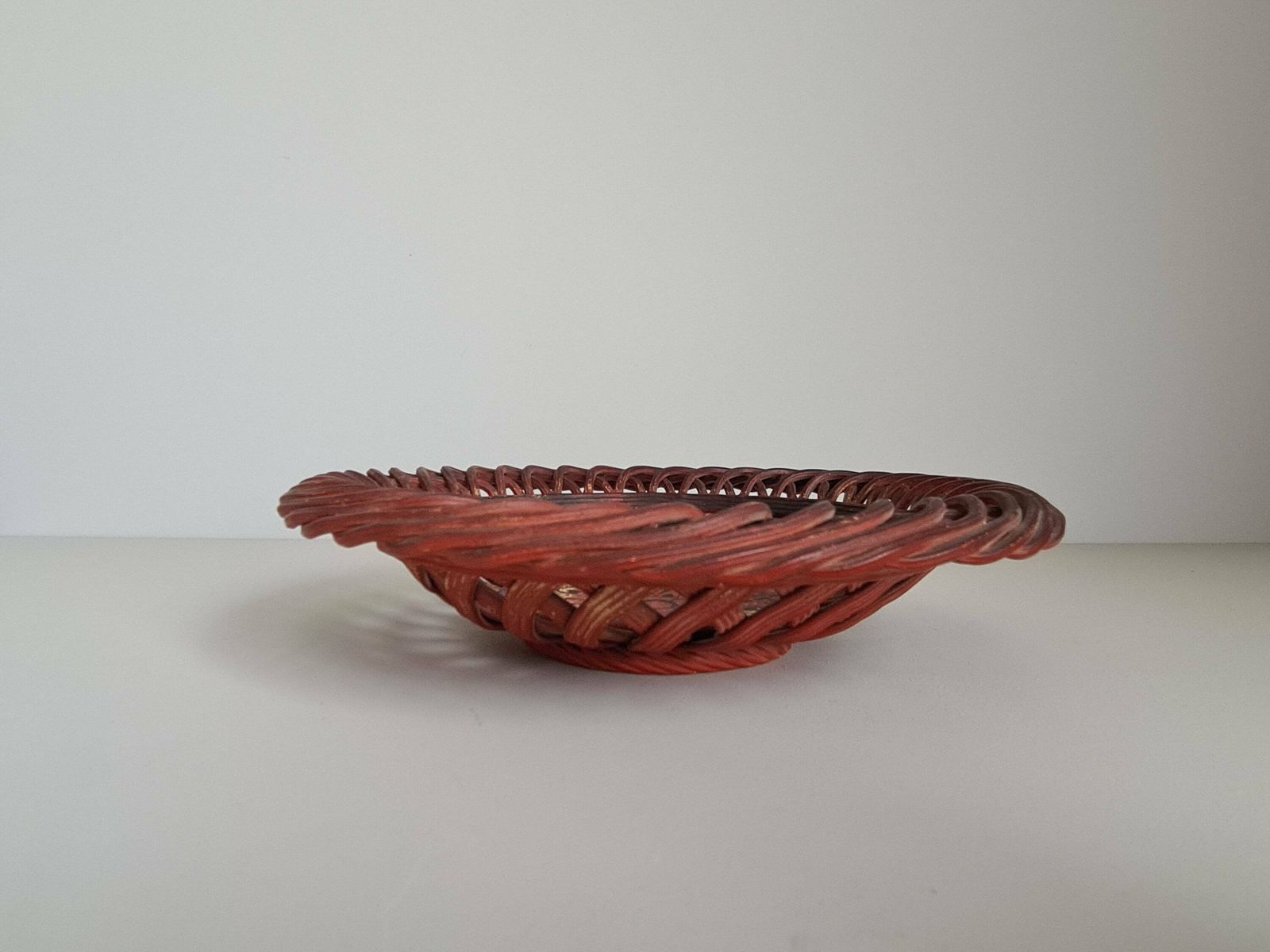 Ceramic Fruit Basket Or Pocket Tray/ 70s / French Ceramics / Artisanal Work / France / 20th Century photo 178.0