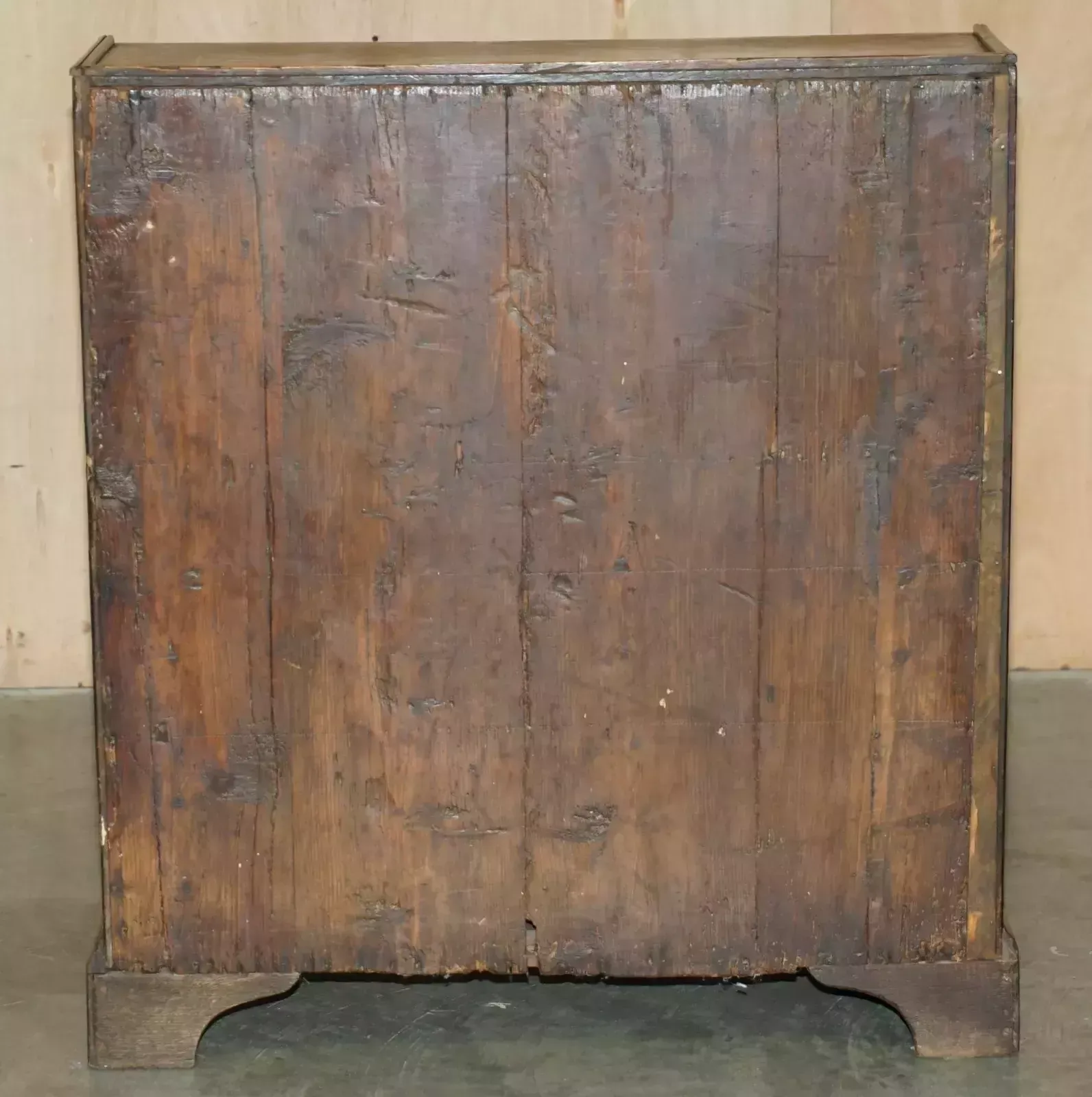 photo for sale Exquisite Early Georgian Circa 1760 Writing Bureau Desk With Green Leather Top
