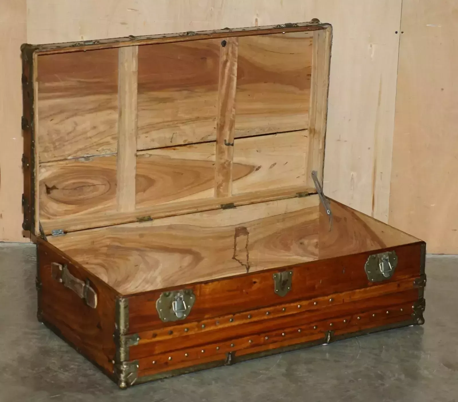 photo buy Exquisite Antique Circa 1900 Chinese Export Camphor Wood Steamer Luggage Trunk