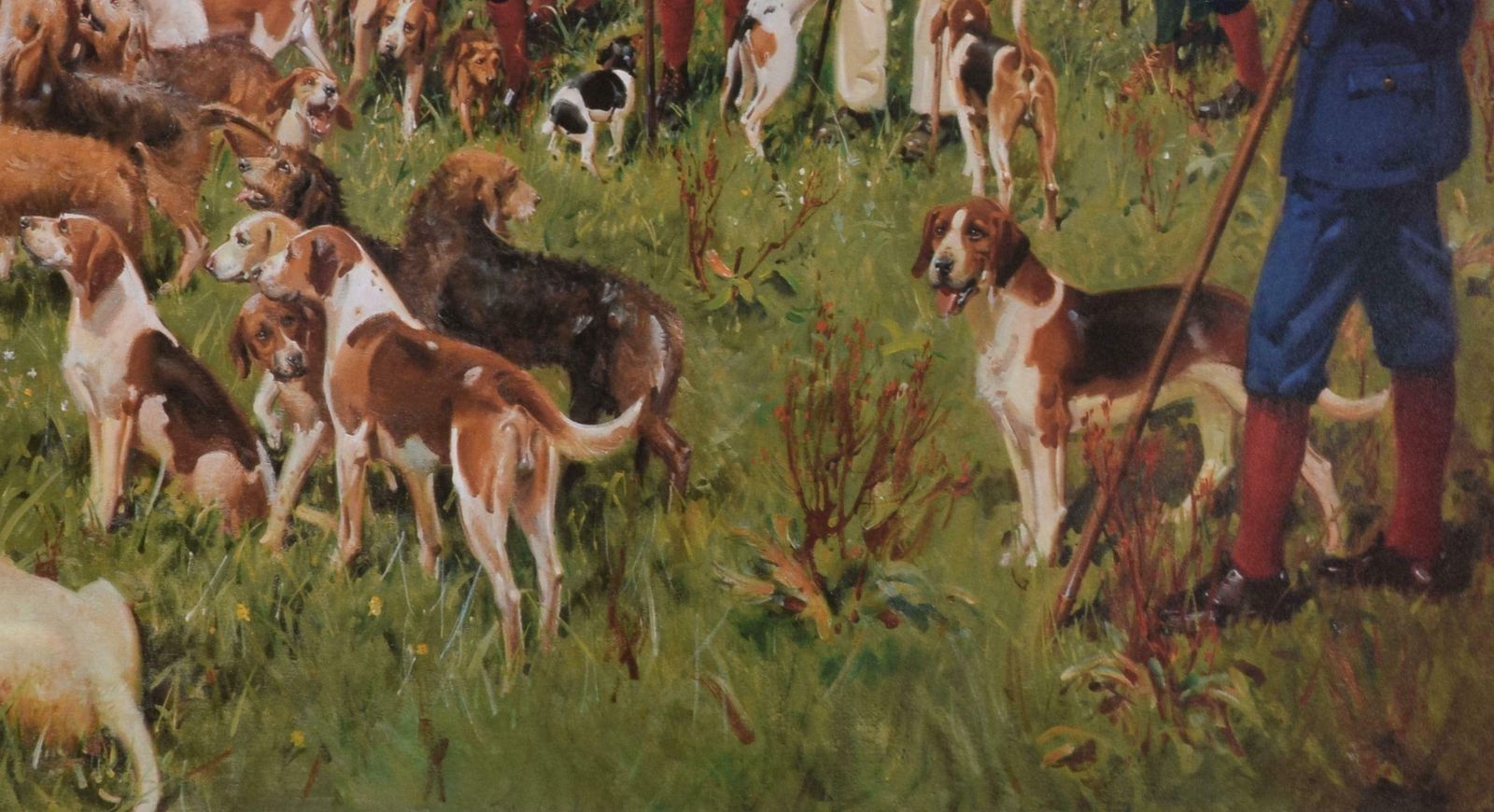 Terence Cuneo Eastern Counties Otter Hounds Hunting Print By Terence Cuneo 1971 photo 450.0