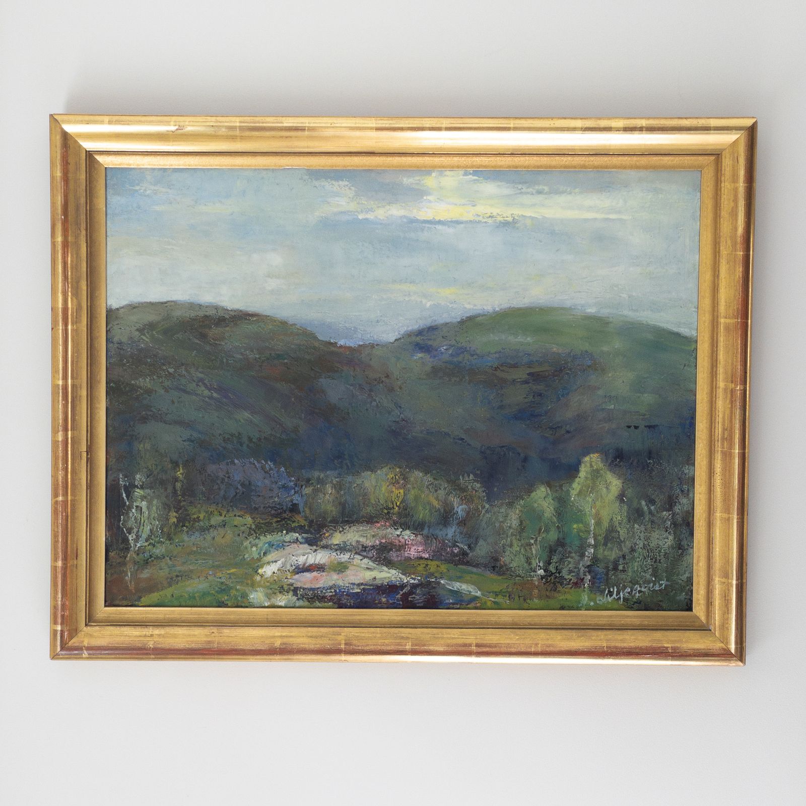 Original Mid 20th Century Swedish Landscape Oil Painting   Framed And Signed By Anders Liljeqvist (1889 1963)