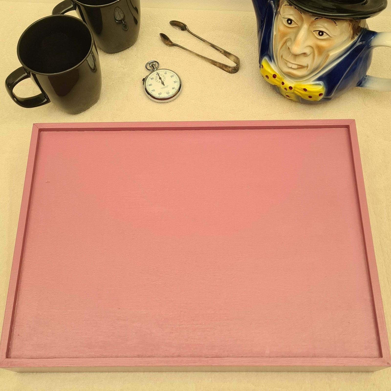 photo furniture Alice In Wonderland Tray With Handles, Handmade Home Decor For Serving Breakfast Tea Cocktails