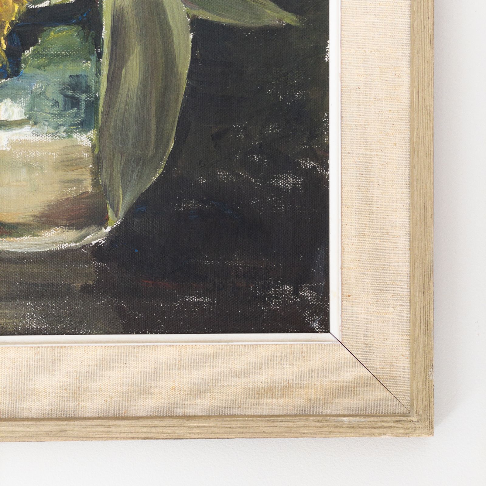 Vintage Swedish Original Floral Oil Painting. Signed Johan Bladh 1975 photo Art