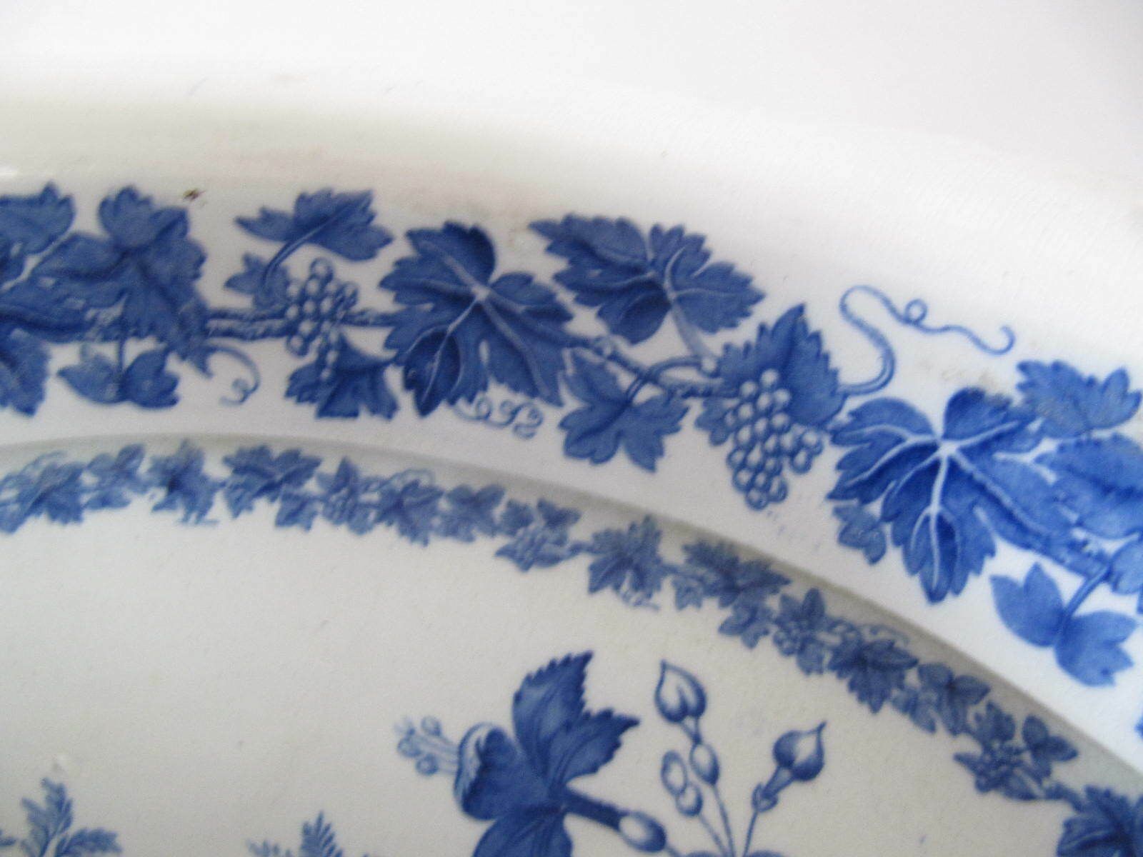 Early 19th Century Blue Ornate Decorated Toilet Bowl photo 225.0