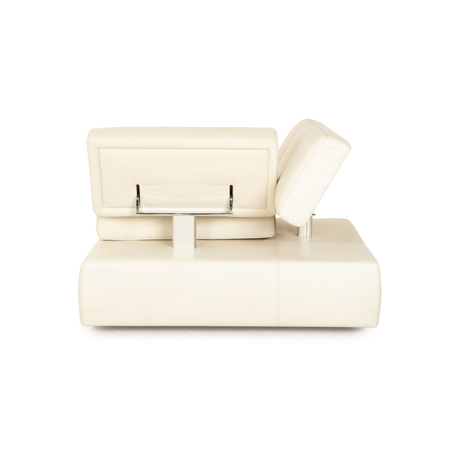 Fauteuil FSM Square Up en cuir blanc et gris, fonction manuelle photo buy