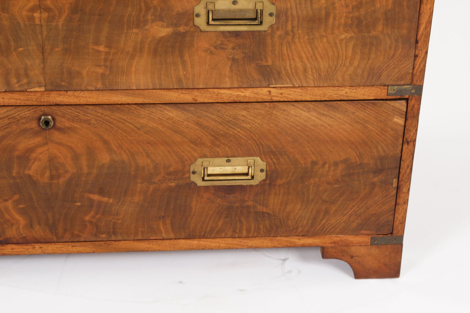 Campaign Era Military Secretaire Chest Of Drawers C1840 photo vintage