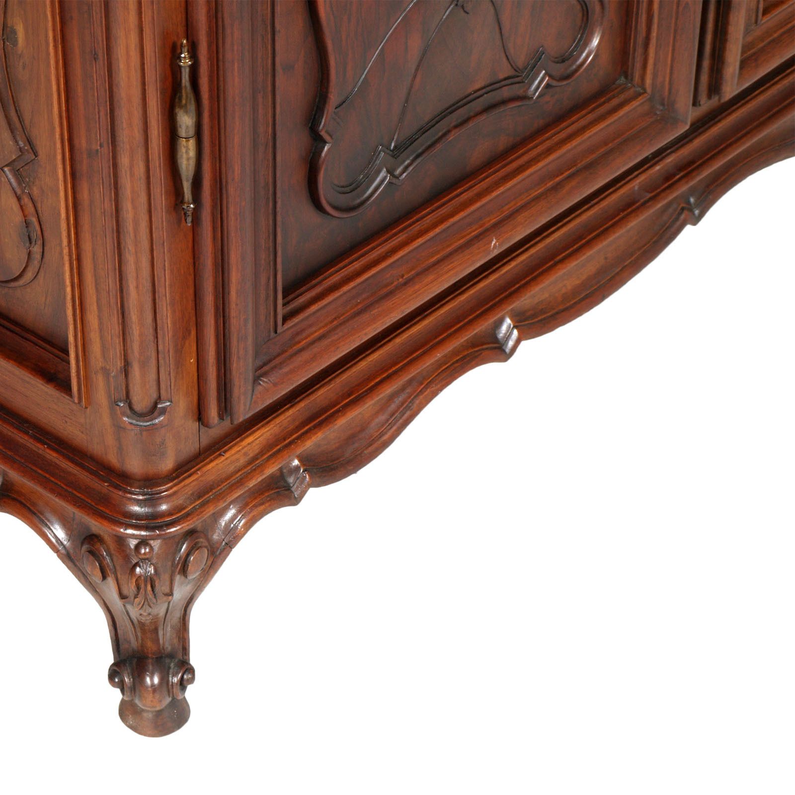 Italy Baroque Massive Carved Walnut Complete Bedroom Sets photo buy