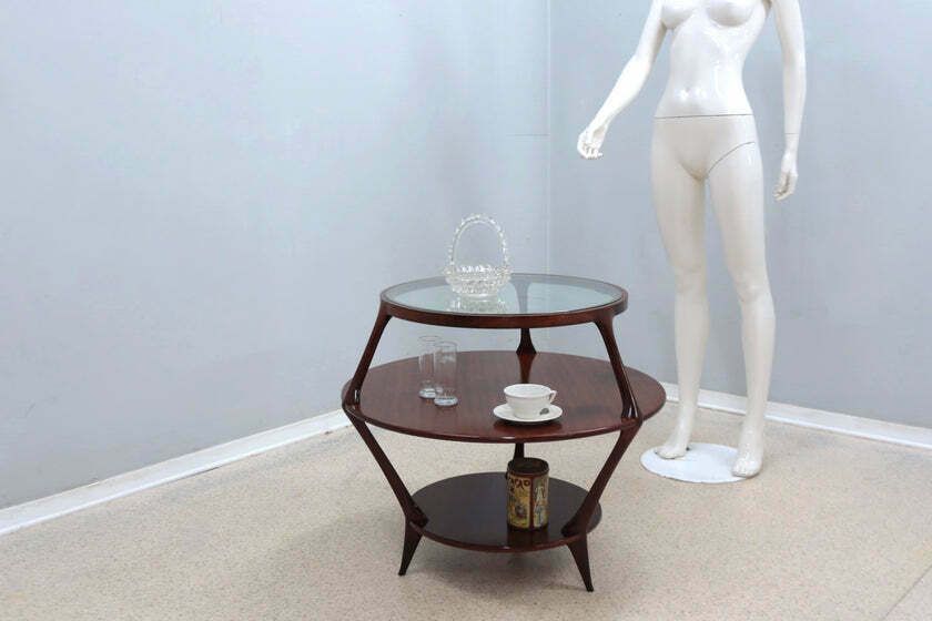 Pierluigi Giordani Occasional Round Coffee Table 1950s photo for sale