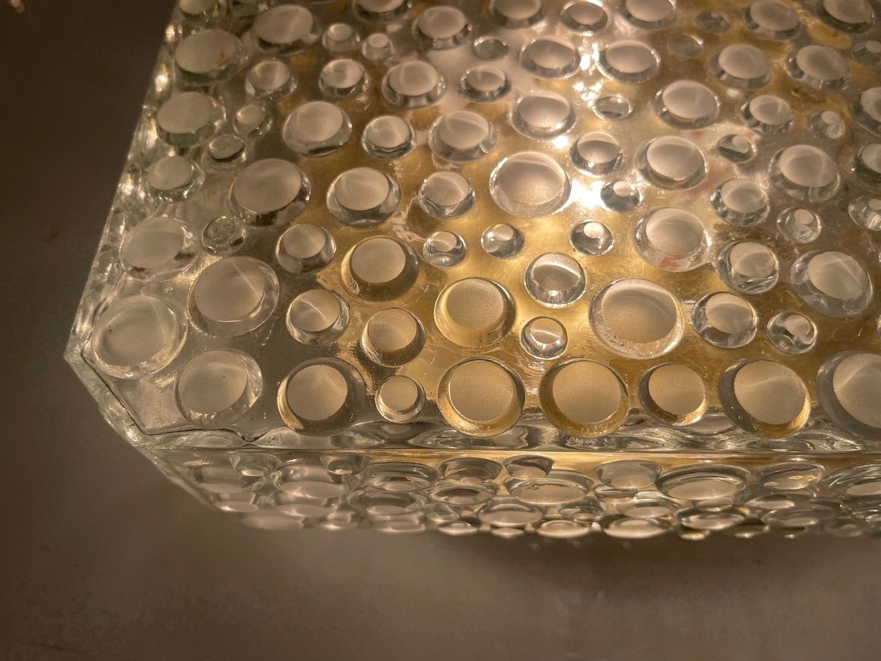 Mid Century Bubble Hustadt Crystal Glass Sconces Set Of 2 photo buy