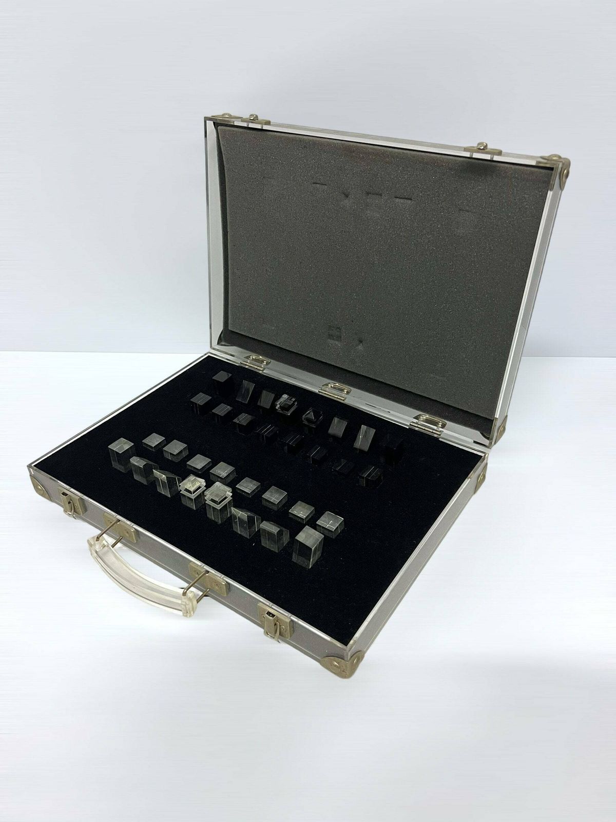 Vintage Dapy Paris Chess Game, Translucent Acrylic Design Briefcase, Postmodern Travel Case, Rare Design Chess Collectible Gift photo 417.0