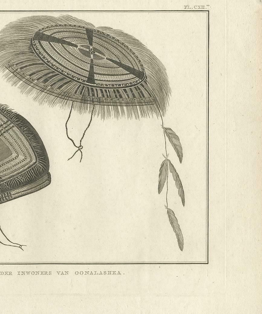 Antique Print Of Alaska Costumes By Cook, 1803 photo Art