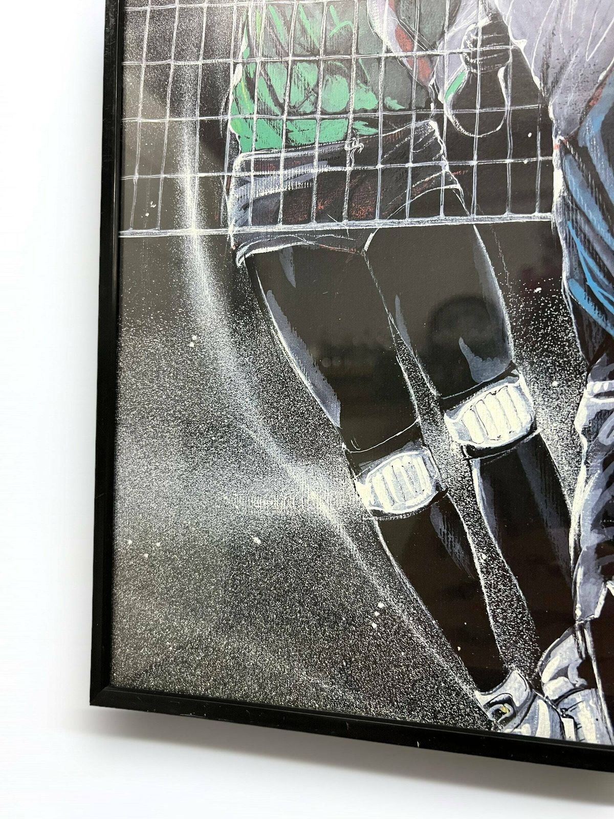 1980s Wall Art Retrowave, Volleyball Match, Postmodern Wall Art, Noir Interior Design, H. Wiersma 1989 photo buy