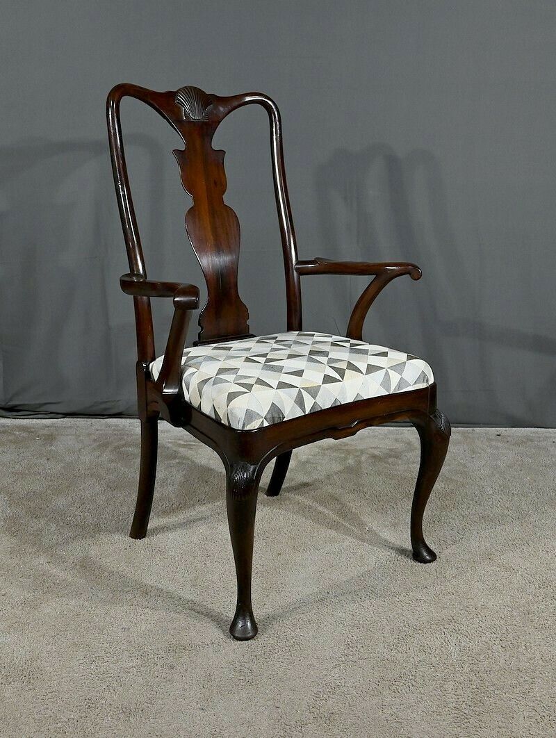 Pair Of Chippendale Mahogany Armchairs, England   Early 20th Century photo buy