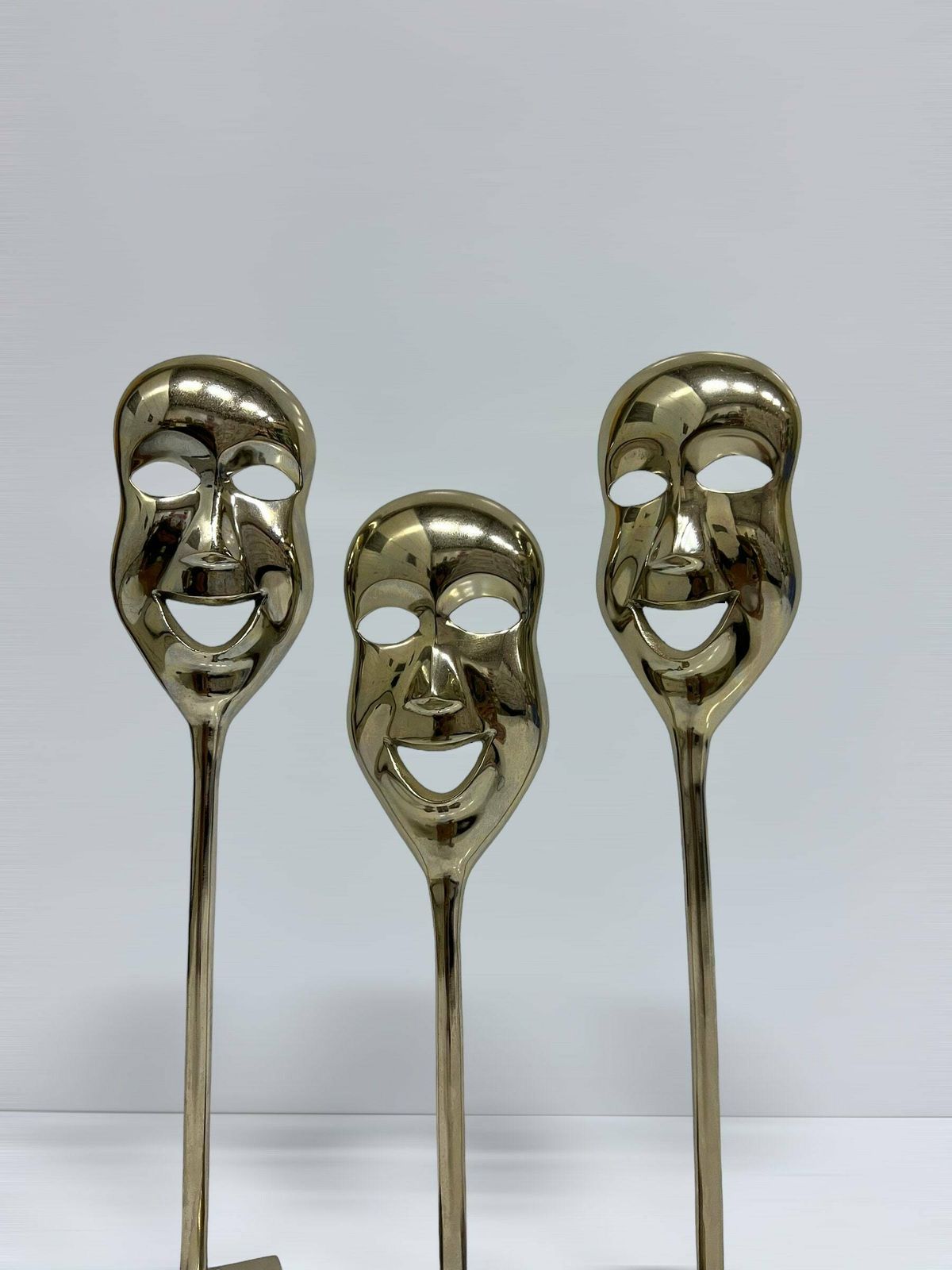 3 Vintage Masks Decoration, Venetian Face Masks, Comedy Smiling Faces, Nineties Home Decor, Theater And Movie Gift photo furniture