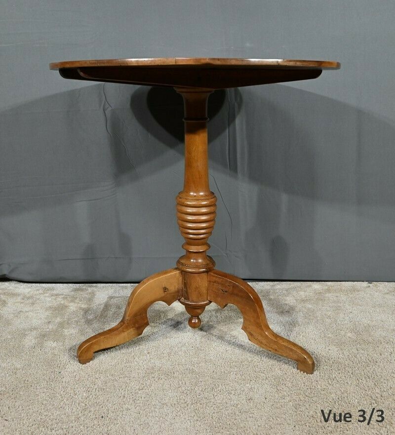 photo furniture Walnut Pedestal Table, Louis Philippe Period – 1st Part 19th Century