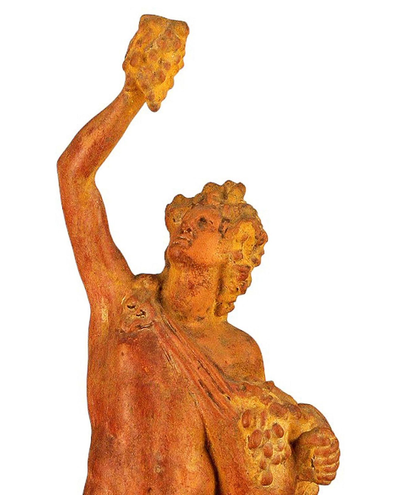 Early 20th Century Italian Terracota Sculpture Of God Bacchus By Dini E Cellai Signa photo vinterior