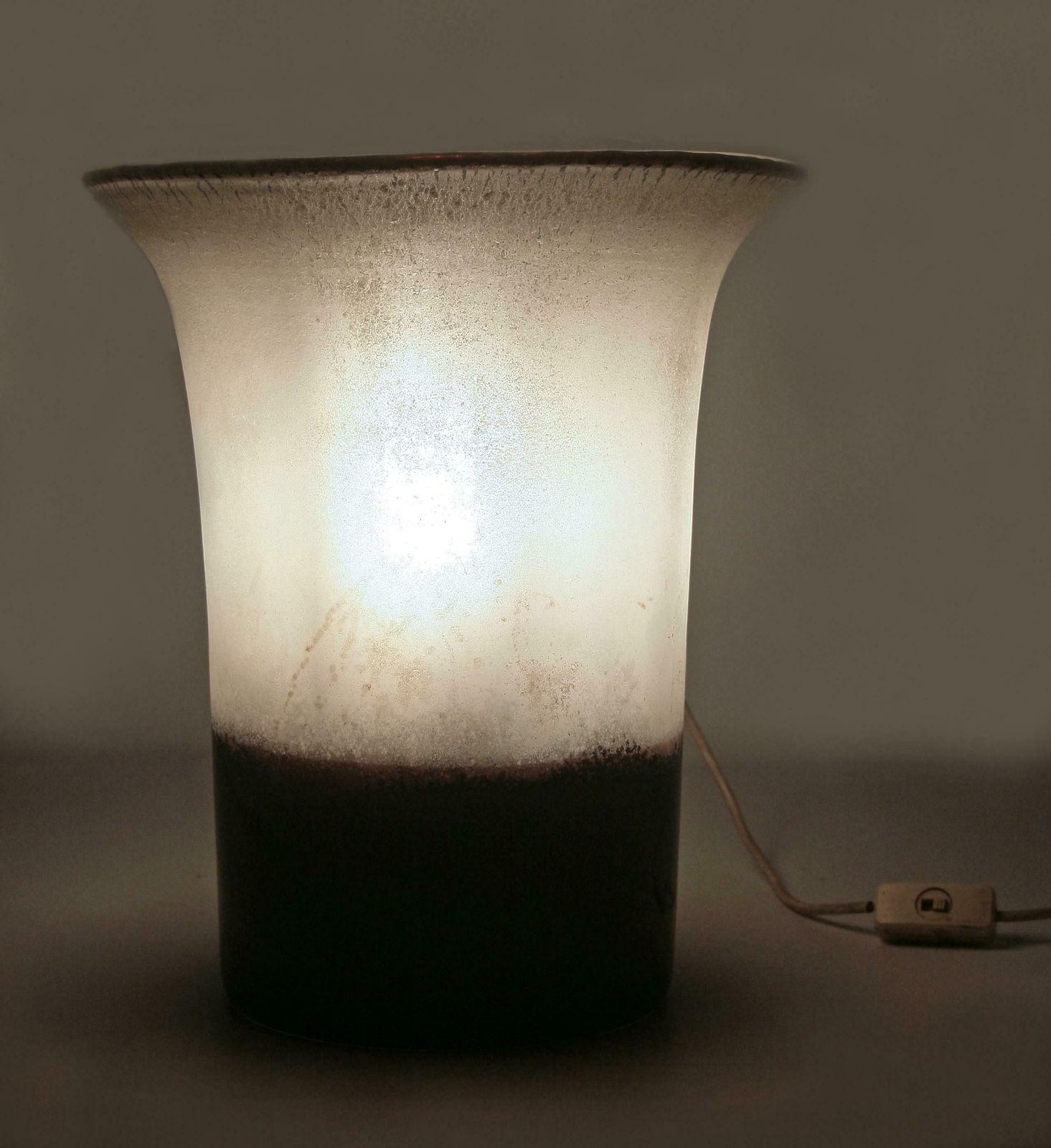 photo buy Mid 20th Century Modern Frosted Murano Glass Lamp/Vase By Italian Artist Alfredo Barbini