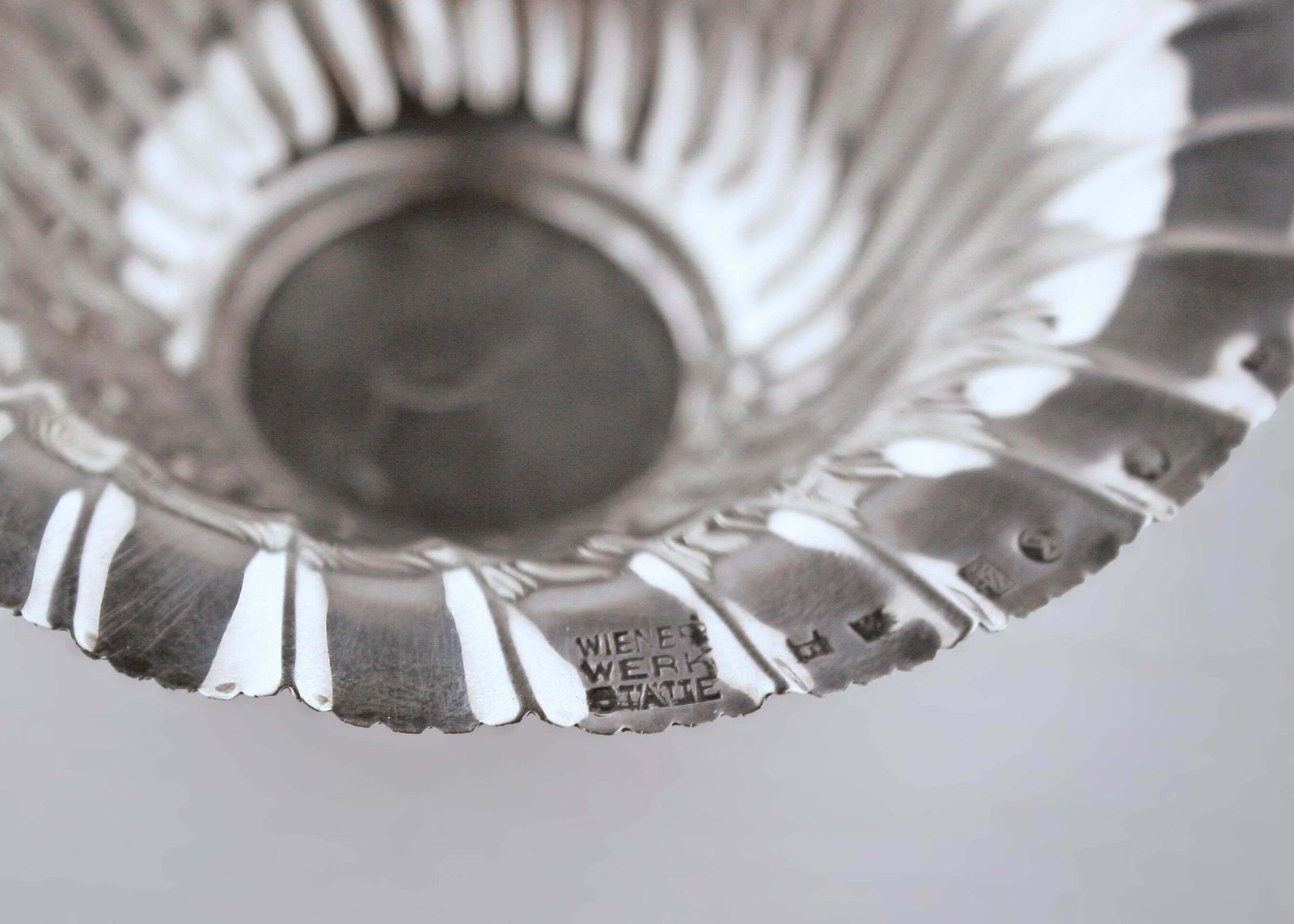 Pair Of Art Nouveau Polished Silver Bowls By Josef Hoffmann For Wiener Werkstätte photo buy
