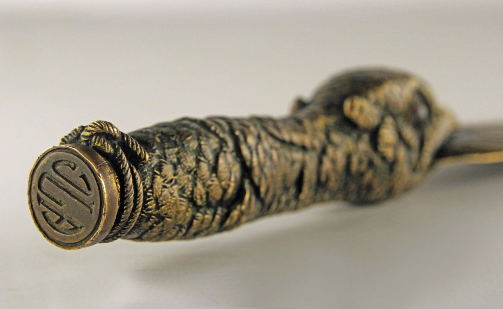 photo furniture Late 19th Century Bronze Letter Opener Knife Depicting An Eagle Made By French Animalier Sculptor Jules Moigniez