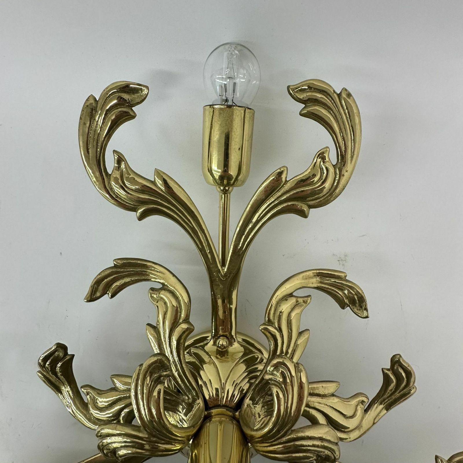 Messing Wand  / Plafondlamp Van C. S. Arte Italy, Jaren 1970 photo buy