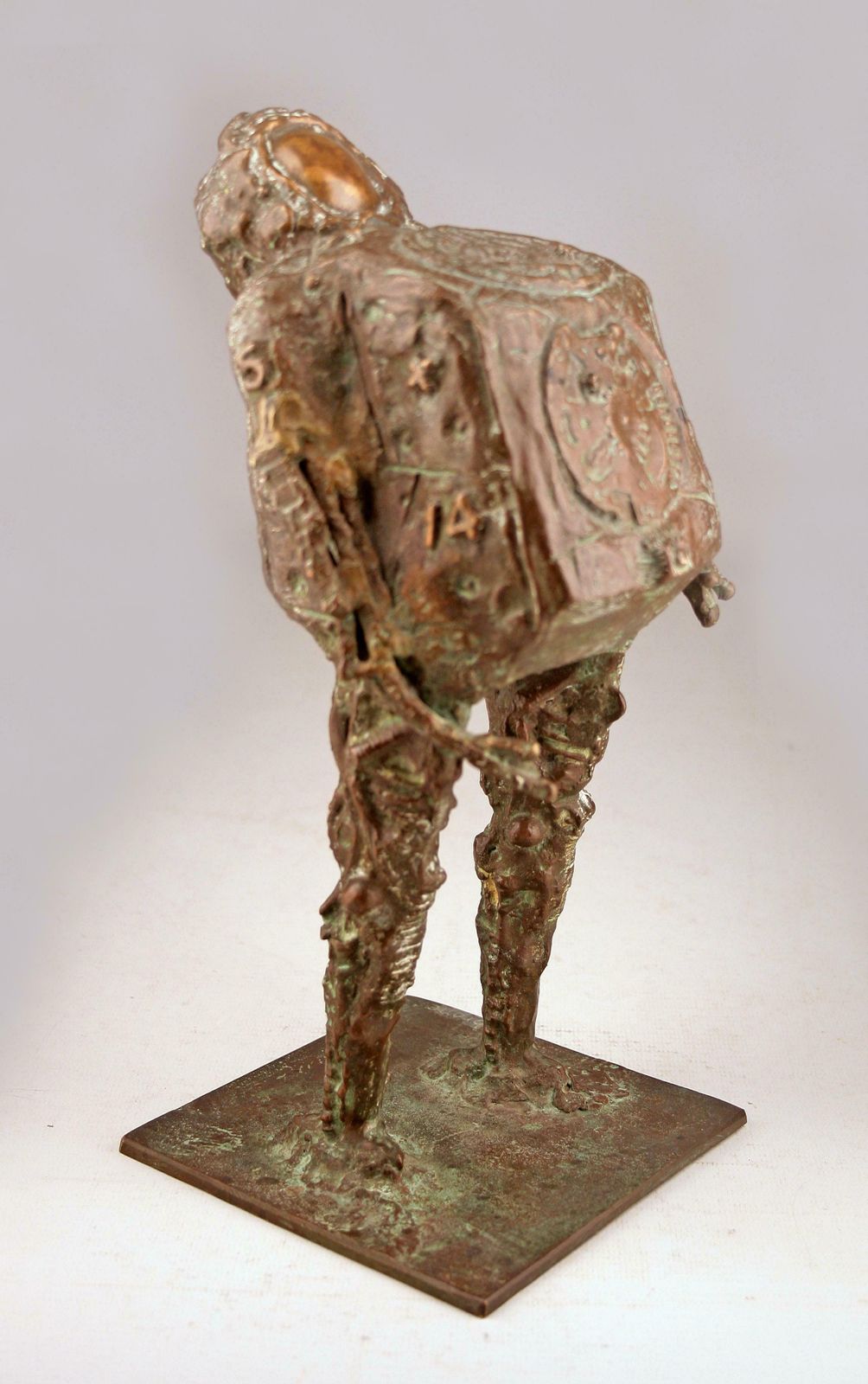 Mid 20th Century Astronaut Bronze Sculpture By Italian Brazilian Artist Doménico Calabrone photo for sale