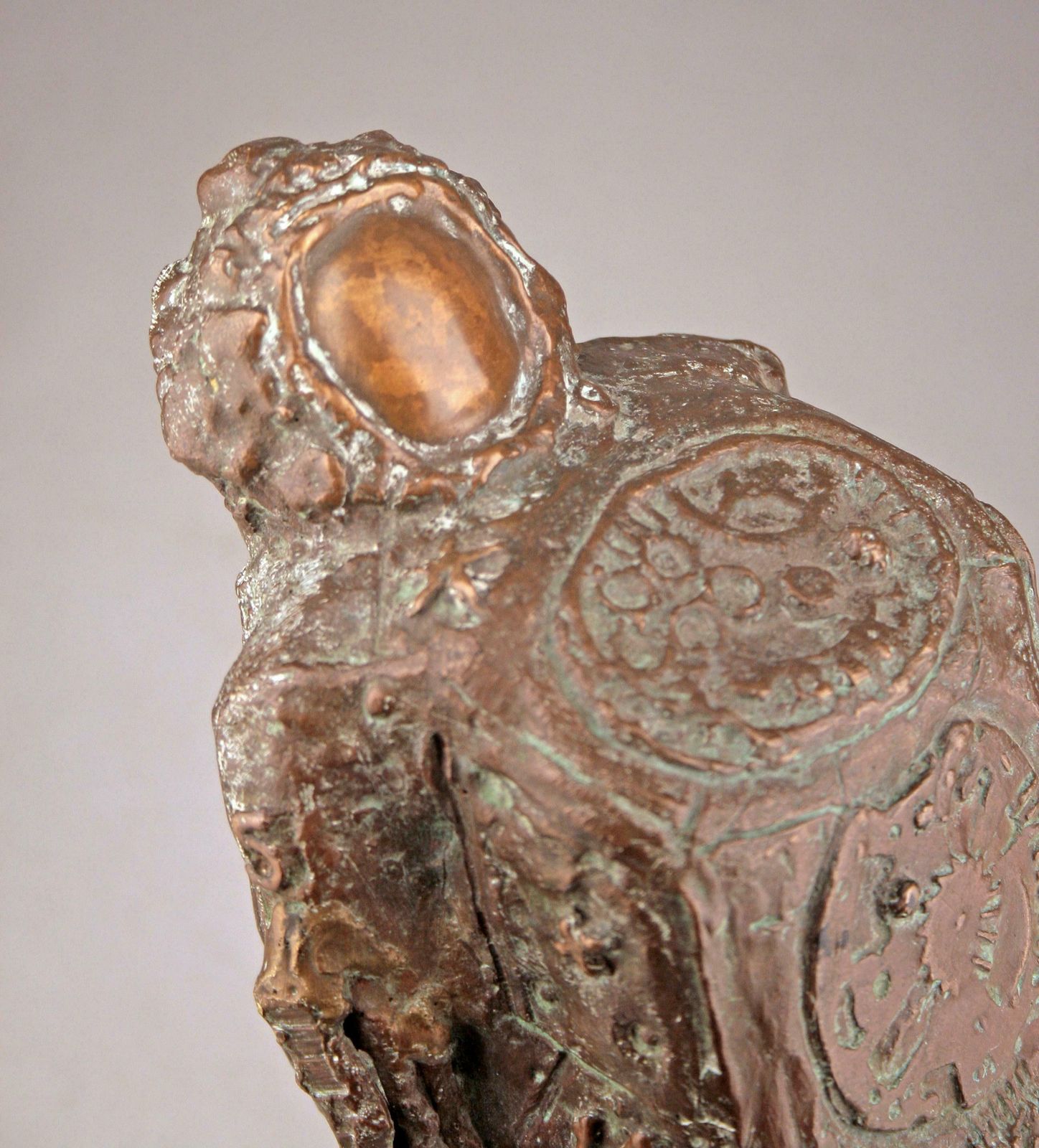 Mid 20th Century Astronaut Bronze Sculpture By Italian Brazilian Artist Doménico Calabrone photo vintage