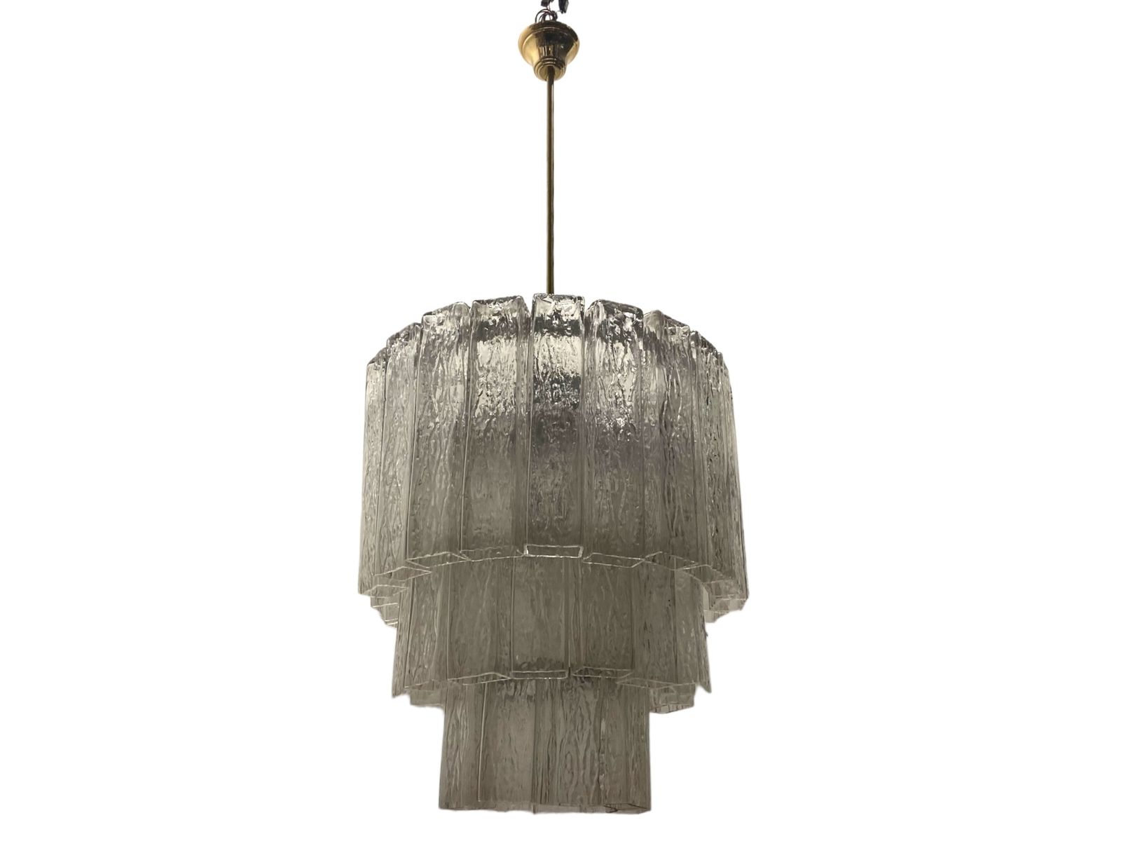 Large Murano Glass Tube Chandelier By Zonca photo 1850.0