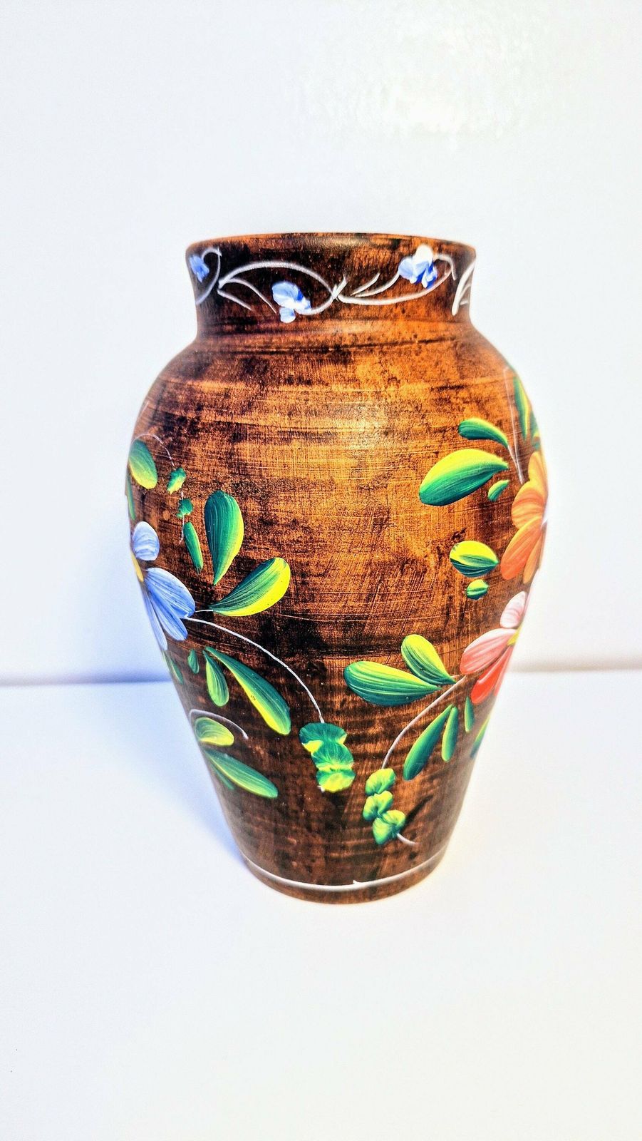 Hand Painted Earthenware Botossi Pot photo Home Decor