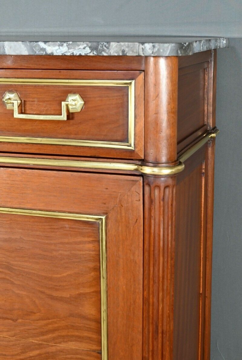 Mahogany Secretary, Louis XVI Period – Late 18th Century photo vintage
