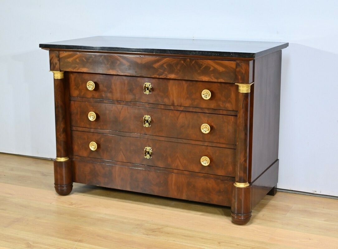 Mahogany Chest Of Drawers, Empire Period – Early 19th Century photo for sale