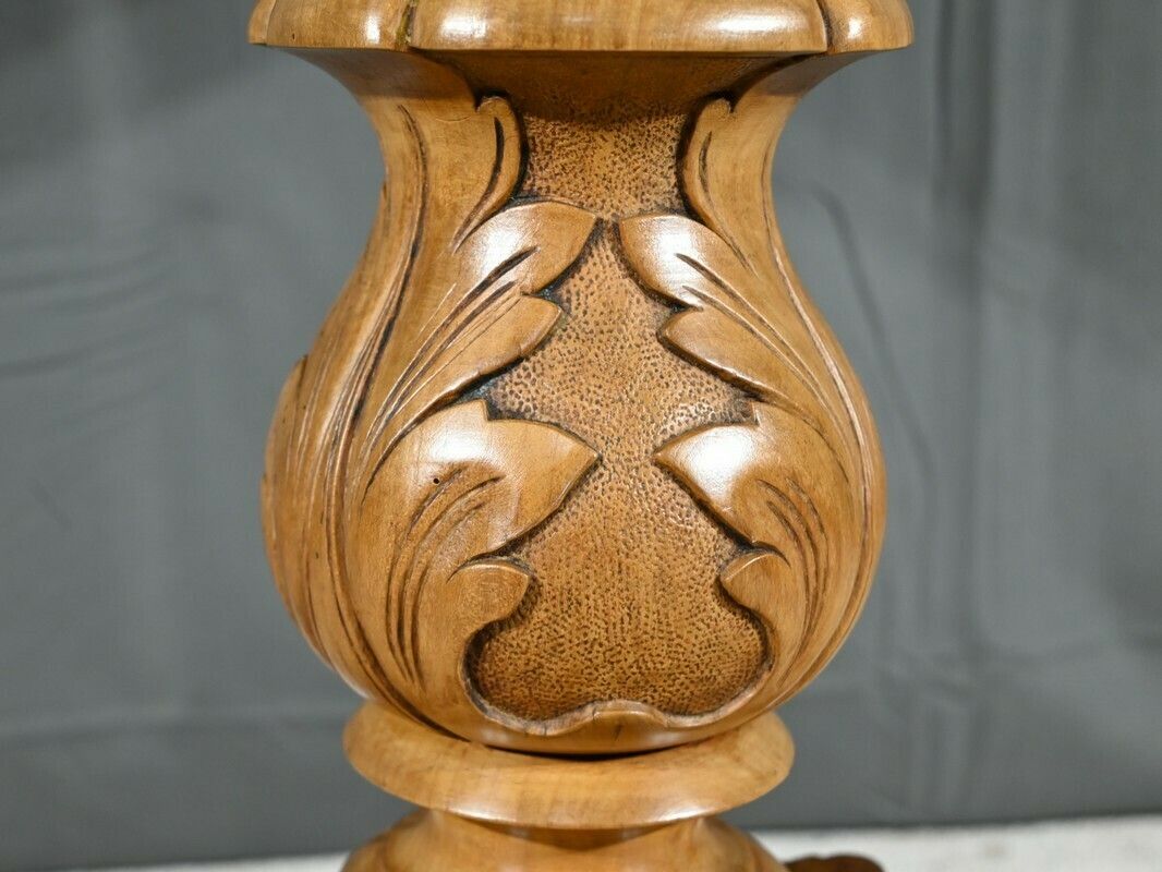 Cherry Wood Pedestal Table, Louis Philippe Period – 2nd Part 19th Century photo vintage