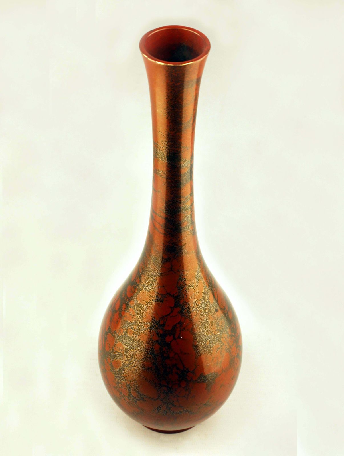 20th Century/Shōwa Period Murashido Patinated And Polished Bronze Japanese Vase photo Home Decor