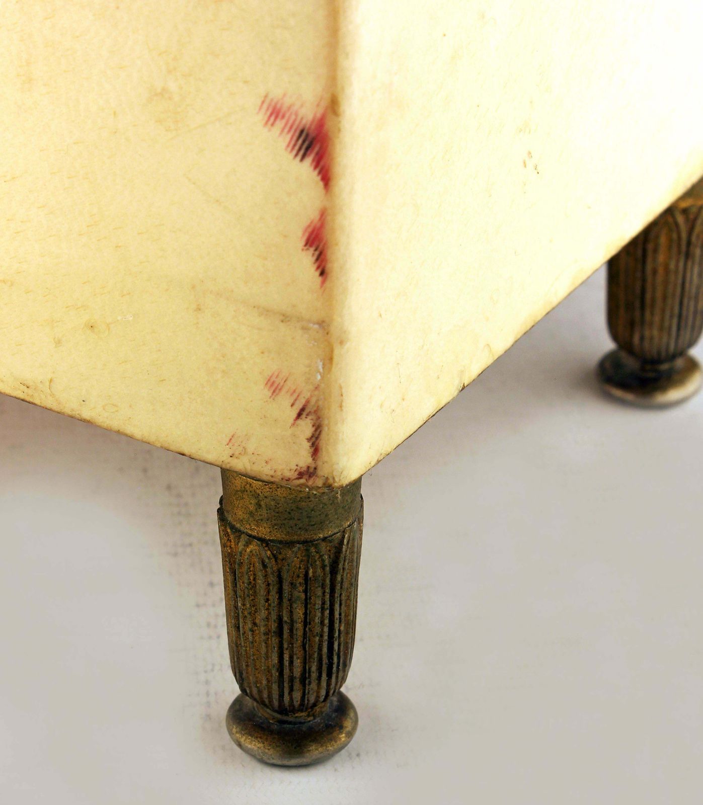 Late 20th Century Brass Umbrella Stand Covered In Lacquered Goatskin By Italian Designer Aldo Tura photo buy