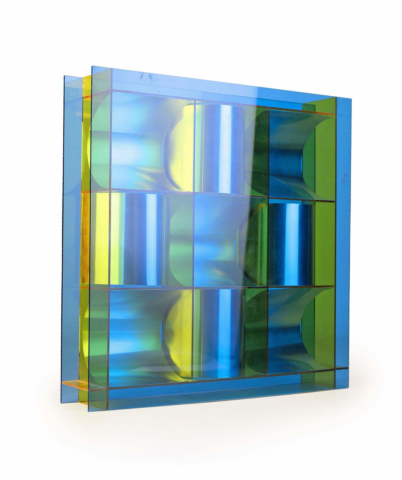 Abstract Reversible Modular Sculpture In Aluminum, Metal And Acrylic By Argentine Artist Miguel ángel Vidal photo furniture