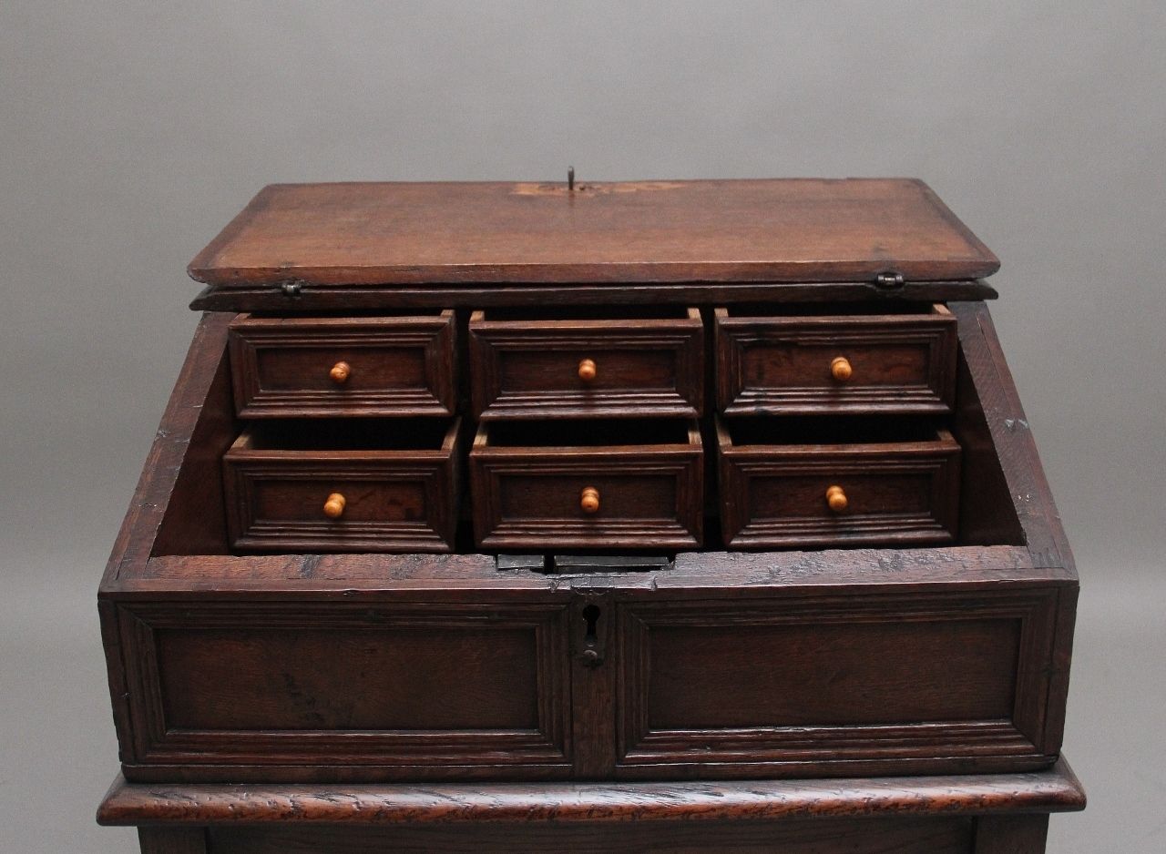 18th Century Oak Desk On Later Stand photo 1650.0
