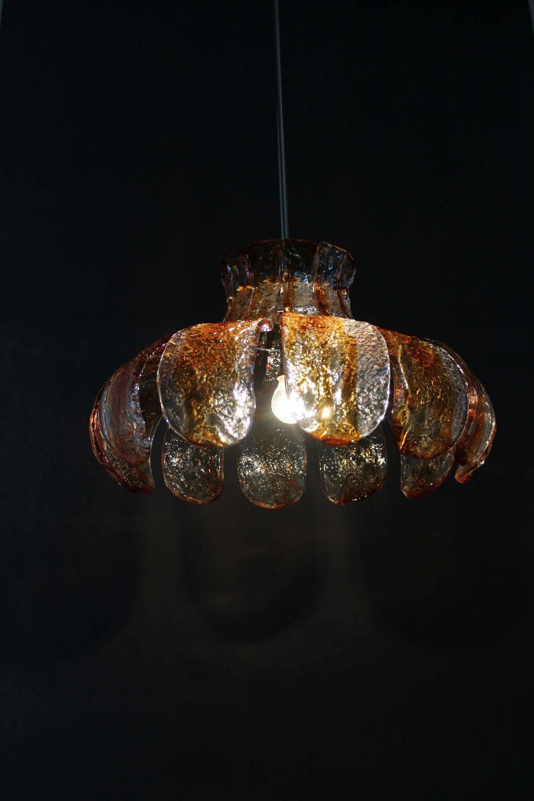 1398.0 1970s Large Murano Glass Chandelier By Carlo Nason For Mazzega, Italy photo