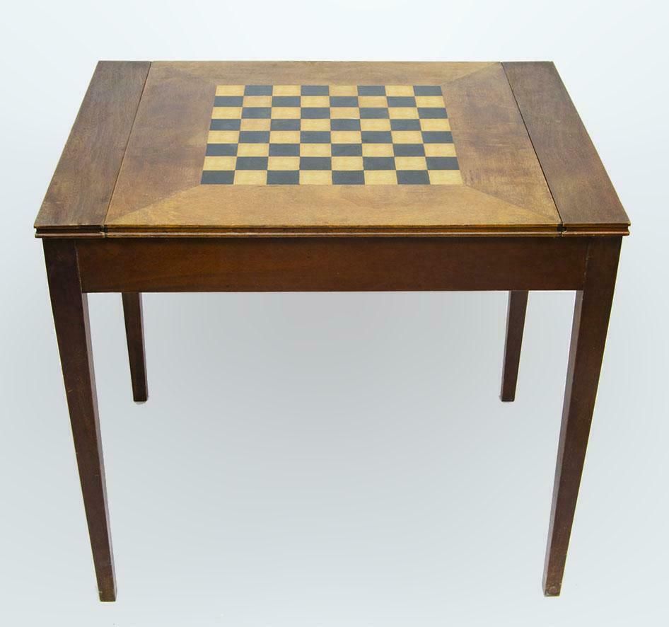 Mid 20th Century Argentine Wooden Game Table With Chess And Backgammon Board By Comte S. A. photo for sale