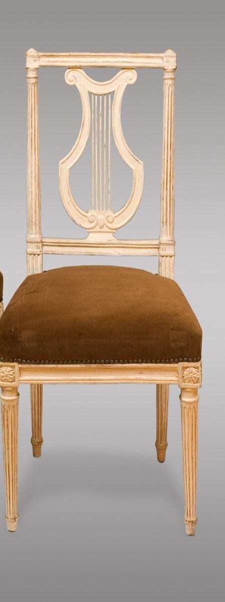 photo furniture Antique Louis XVI Period Chairs, 1790, Set Of 8